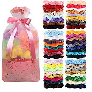 50 velvet scruchies